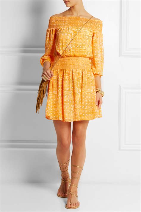 michael kors yellow mini dress